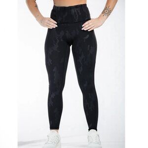 Curves & Combat Boots - GREEN Camo Leggings